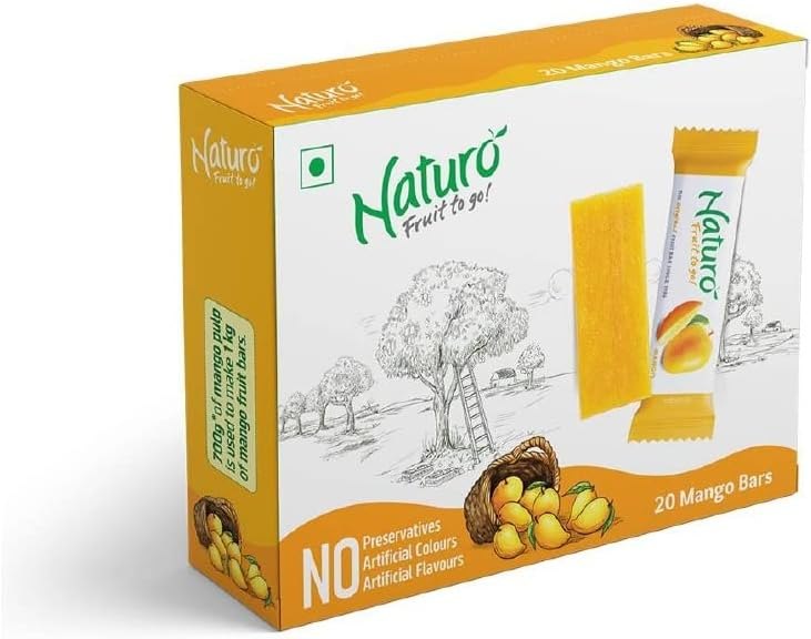 Mango Fruit Bars — Pack of 20